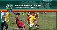 Desktop Screenshot of miami-dadesoccer.com