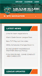 Mobile Screenshot of miami-dadesoccer.com